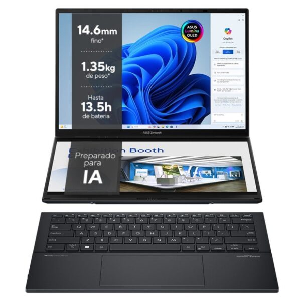 ASUS Zenbook DUO UX8406MA-PZ244W Intel Core Ultra 9 185H/32GB/1TB SSD/14" Tátil
