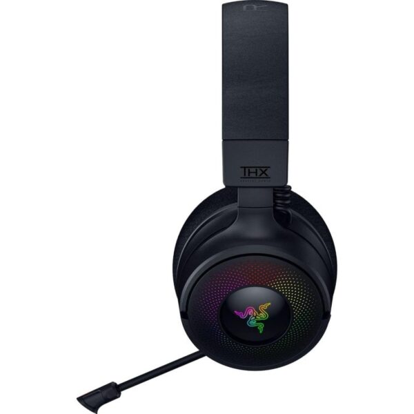 Fones de ouvido sem fio Bluetooth Razer Kraken V4 para jogos pretos