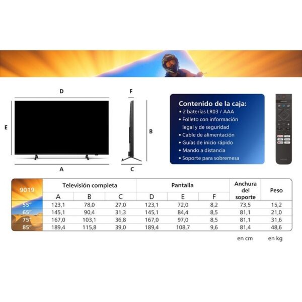 Philips The Xtra 55PML9019 55" Ambilight QD MiniLED UltraHD 4K HDR10+