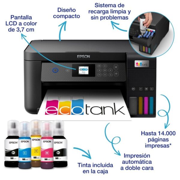 Epson EcoTank ET-2850 Multifunções a Cores Wifi Duplex