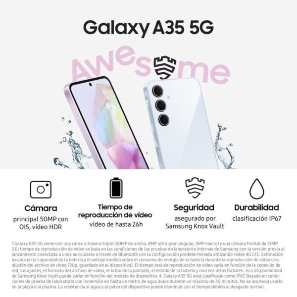 Samsung Galaxy A35 5G 8GB/256GB/6.6" Amarelo