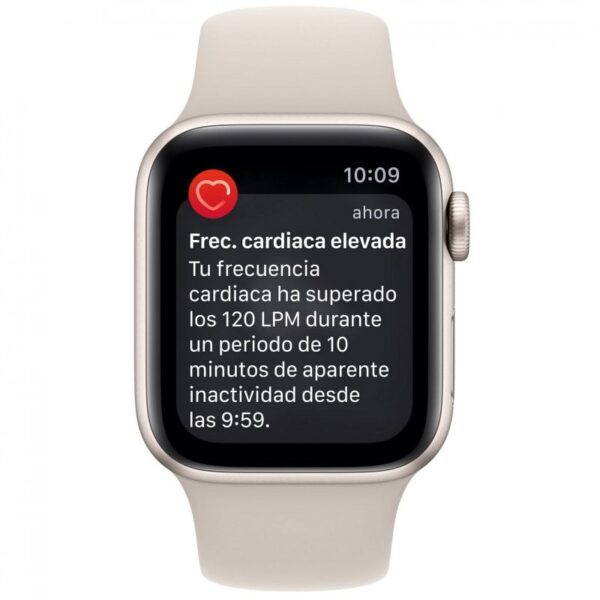 Apple Watch SE GPS 2ª Geração 40mm Alumínio Starlight com Bracelete Sport Bege