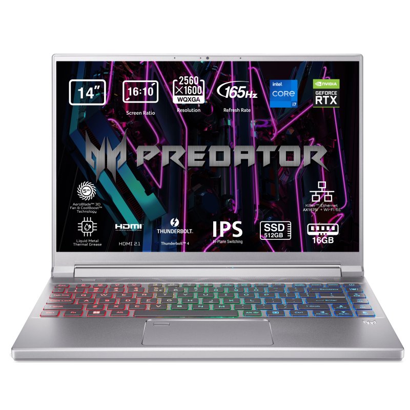 Acer Predator Triton 300 SE PT314-52s-76F0 Intel Core i7-12700H/16GB/512GB SSD/RTX 3060/14"