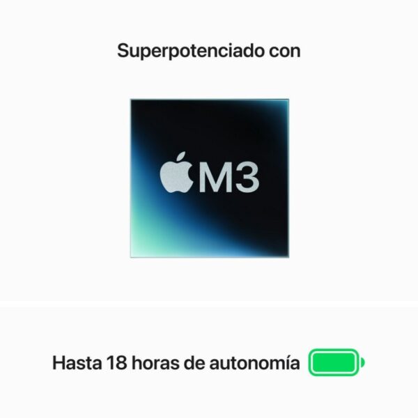Apple MacBook Air Apple M3/8GB/256GB SSD/GPU 10 Núcleos/15.3" Cinzento Espacial