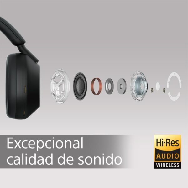 Sony WH1000XM5S.CE7 Auscultadores Sem Fios com Cancelamento de Ruído Prateados